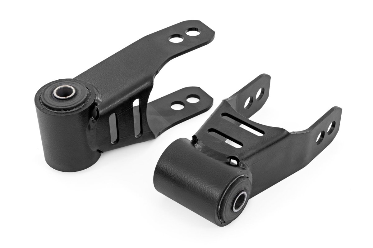 Ford F-150 Lowering Shackles - Rear - Rough Country - Adjustable - '15-'26
